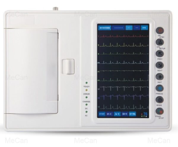Portable 7-Inch 6-Channel ECG Machine by MeCan Medical
